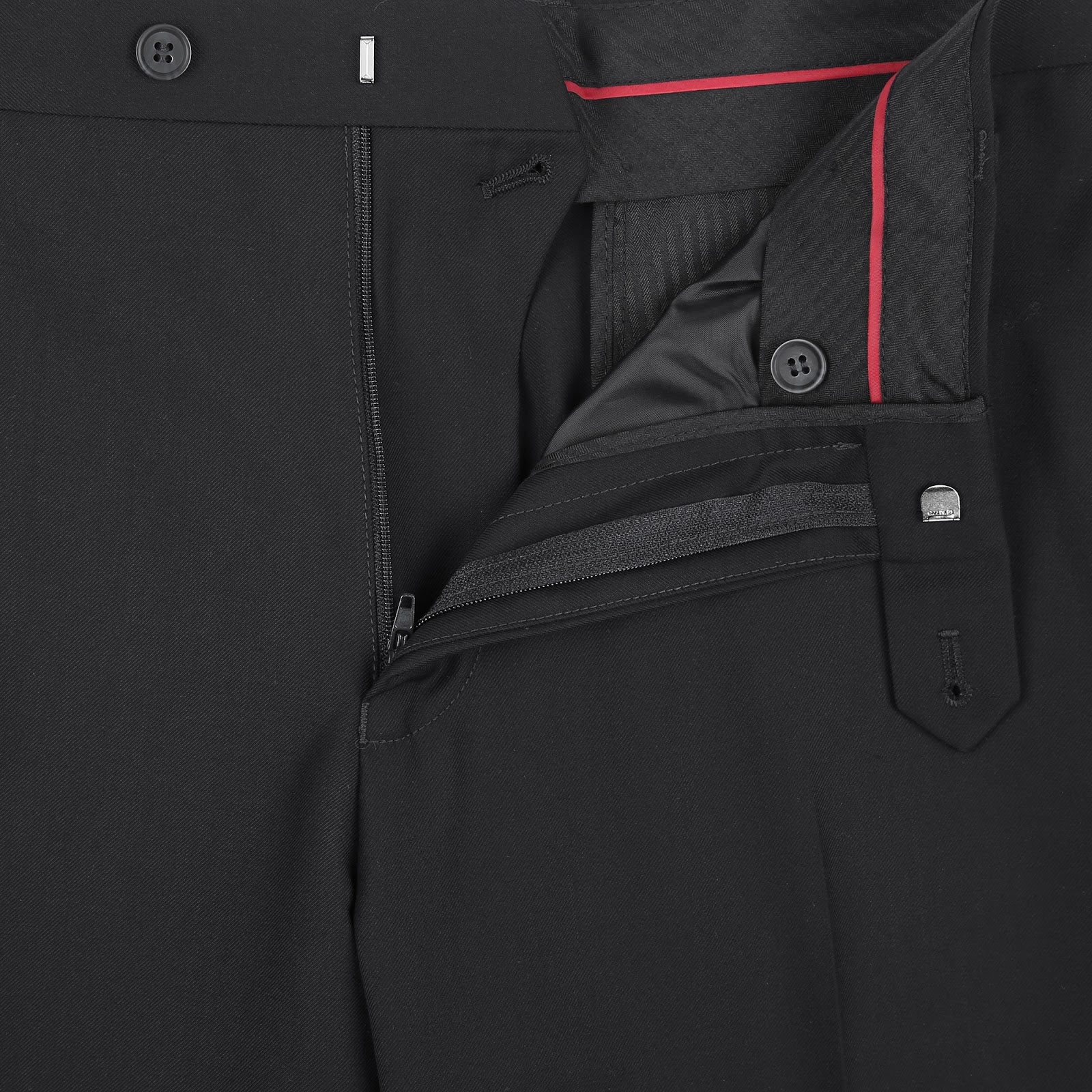 Alessandro Vitello by Renoir Black 2-Piece Slim Fit Single Breasted Notch Lapel Suit | Premium Men's Business Attire for Weddings, Office & Formal Events