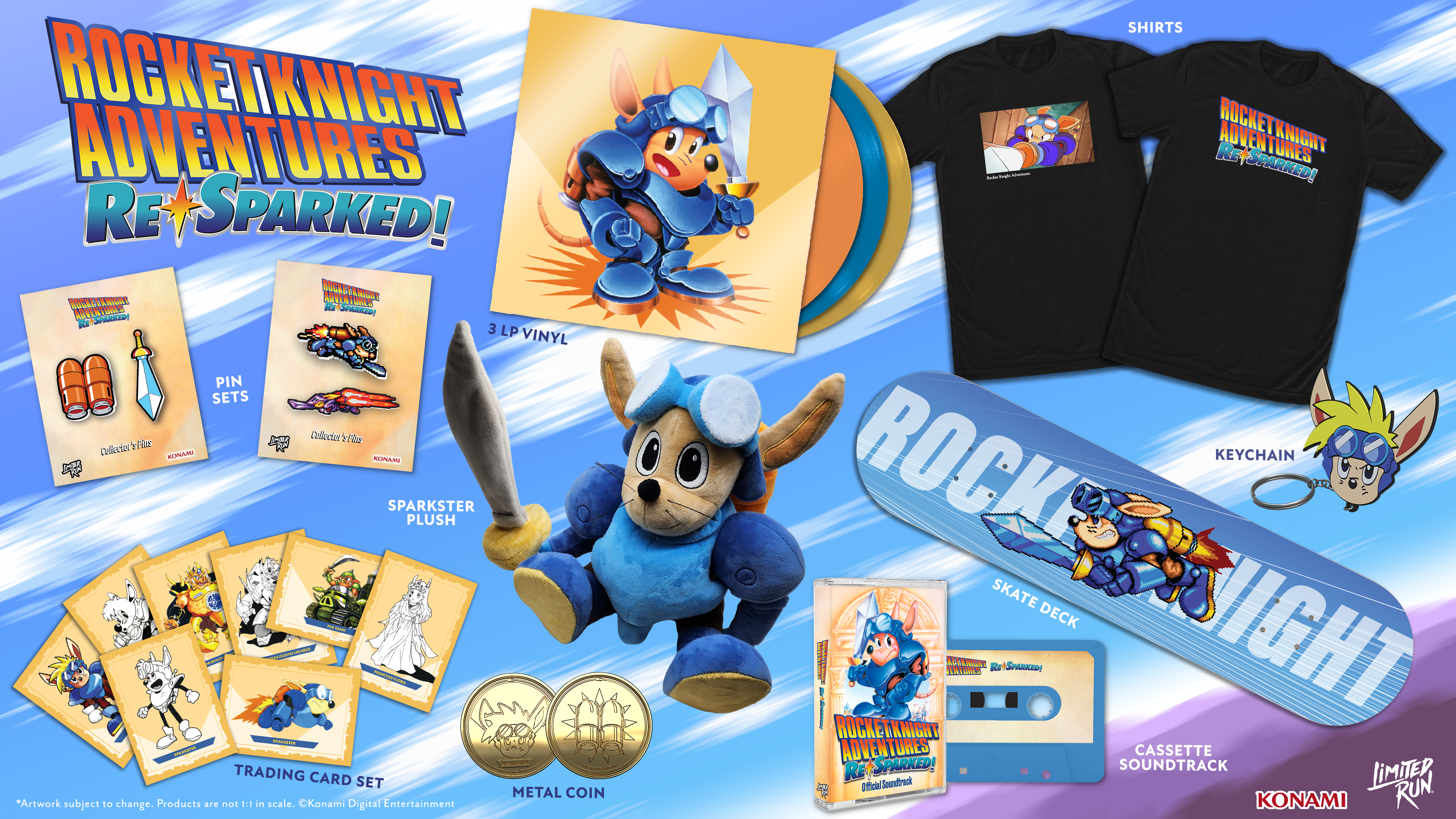 Rocket Knight Adventures: Re Sparked Animation T-Shirt - Retro Gaming Tee for Fans & Collectors - Perfect for Casual Wear, Cosplay & Gaming Events
