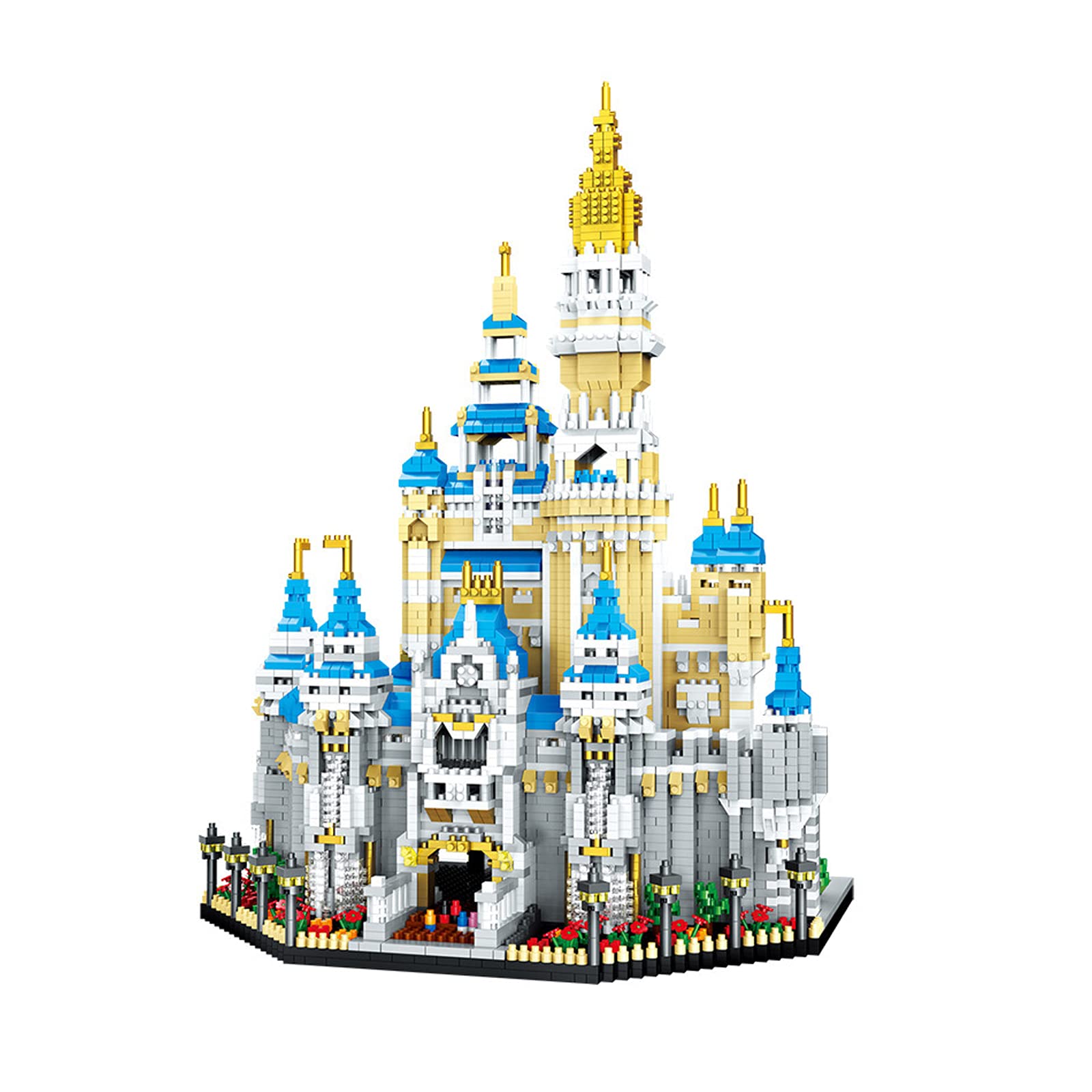 5297Pcs SXPC World Architecture Amusement Park Big Dream Castle DIY Micro Building Blocks Set - Creative STEM Toy for Kids & Adults - Perfect for Birthday Gifts, Home Decoration and Collector's Display