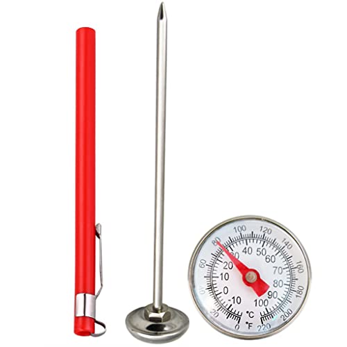 ZMSY Stainless Steel Pocket Probe Thermometer - Digital Instant Read Food Thermometer for Cooking, Grilling, Meat, BBQ, Candy & Baking - Perfect for Kitchen, Outdoor Camping & Home Use