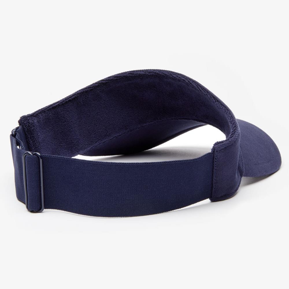 Lacoste Sport Visor Hat for Men & Women - Navy Blue Sun Visor for Golf, Tennis, Running & Outdoor Activities