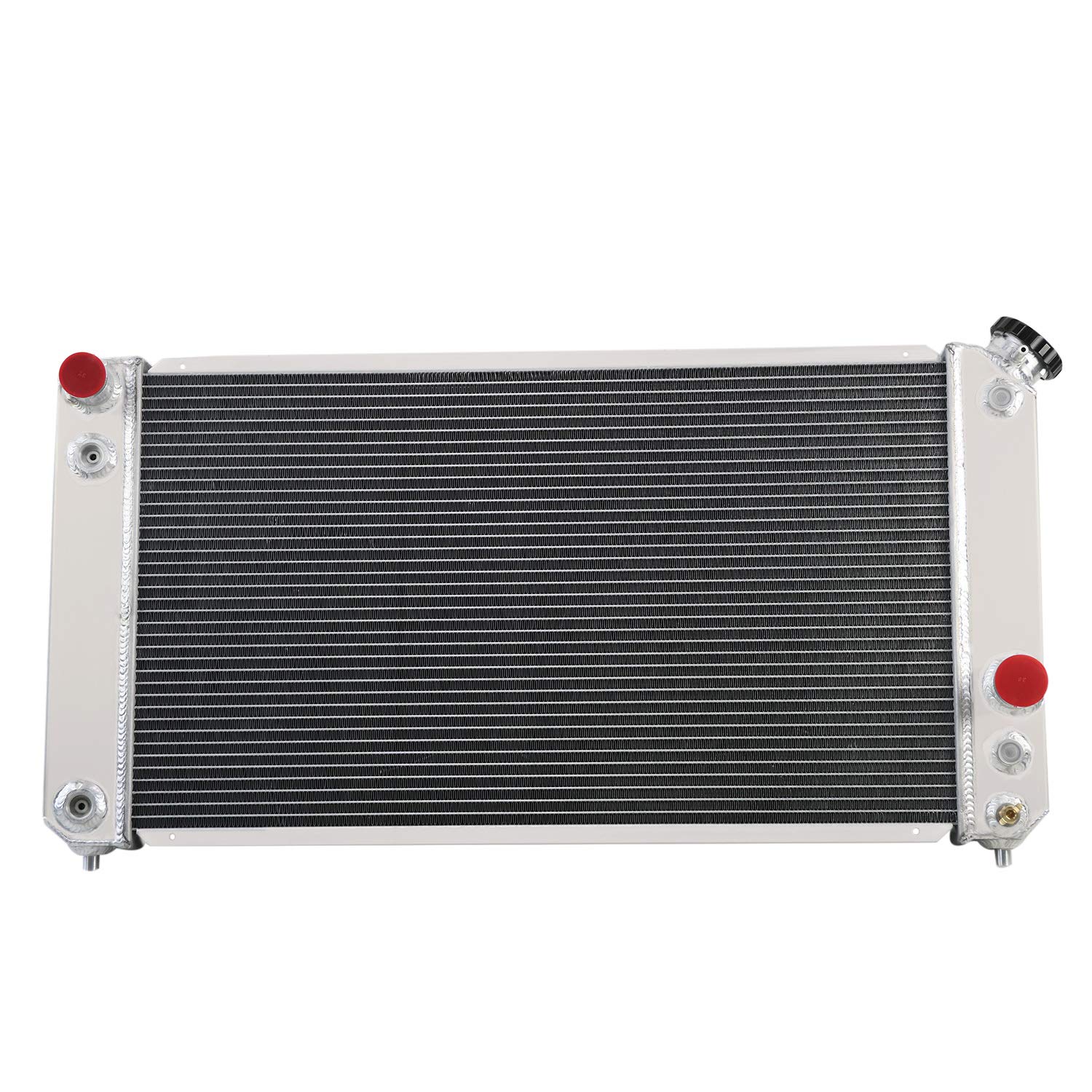 1994-2005 Chevy GMC Blazer S10 Sonoma Jimmy & Isuzu Hombre 4.3L V6 4-Row Aluminum Radiator - High Performance Cooling Replacement Part for Off-Roading, Towing & Hot Weather Driving