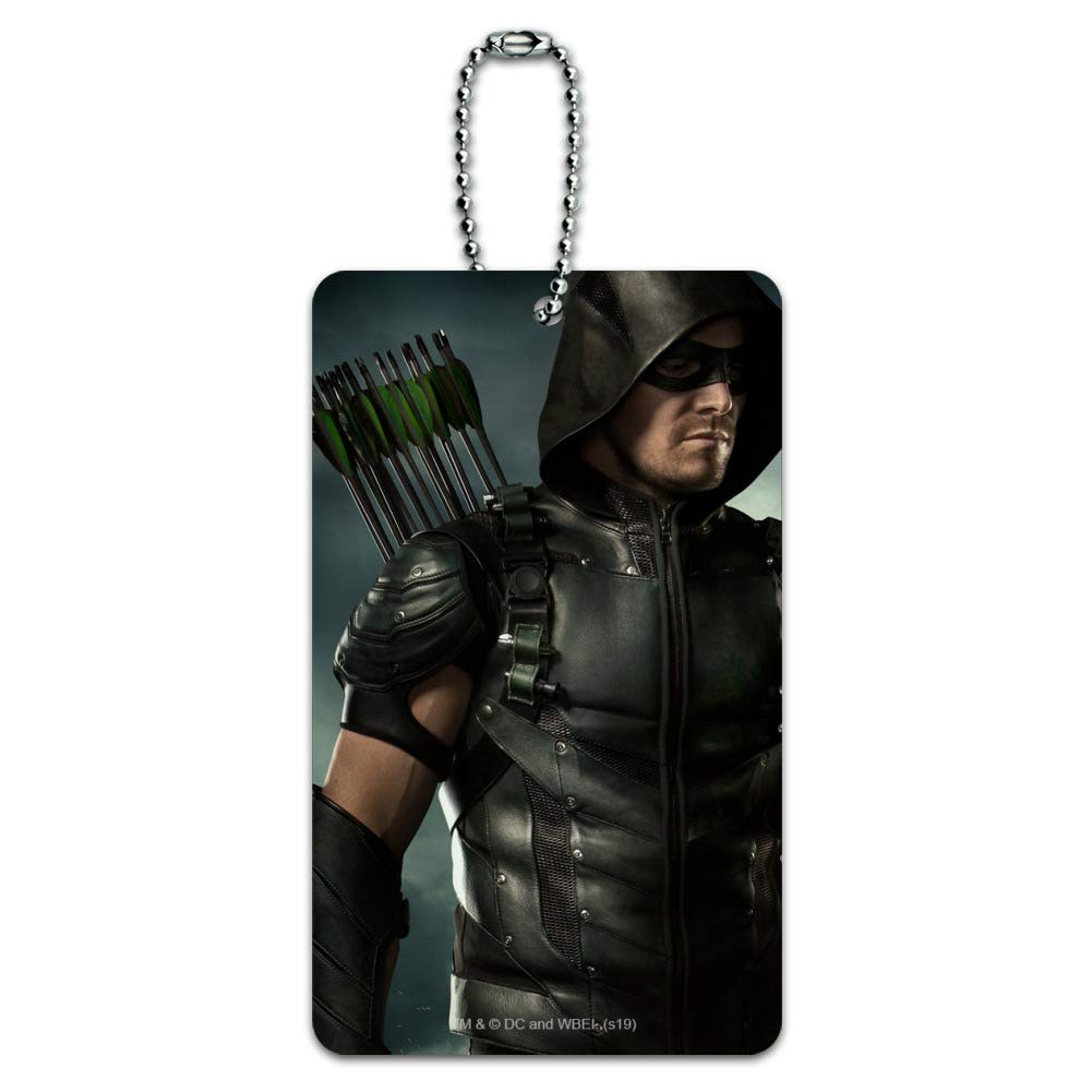 Arrow TV Series Character Art Luggage Tag - Durable Carry-On ID Tag for Suitcases & Travel Bags | Perfect for Business Trips, Vacations & Cosplay Events