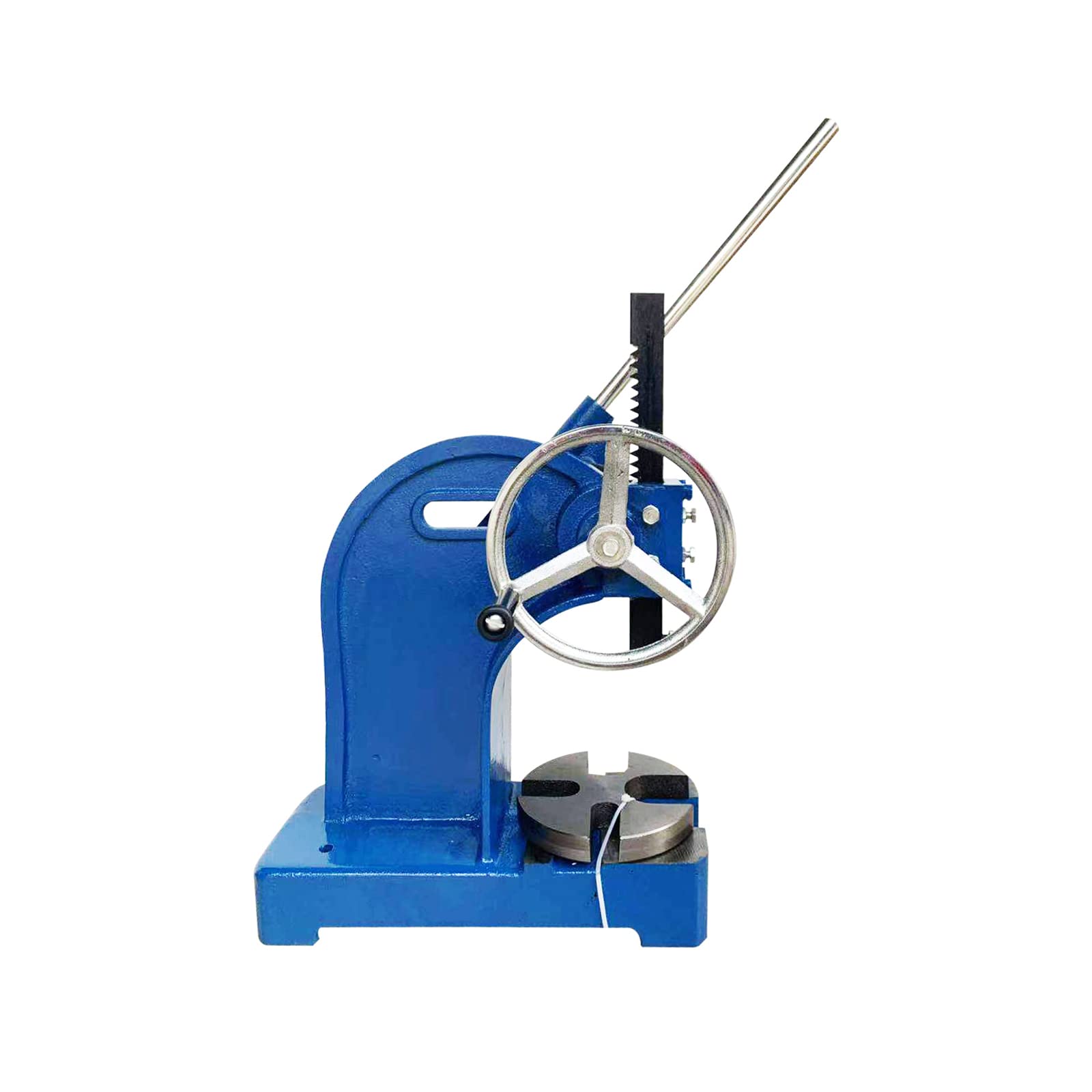 2 Ton Heavy Duty Arbor Press - Manual Ratcheting Bench Press Machine with Cast Iron Body & Lever Assembly - Perfect for Metalworking, Jewelry Making, and Bearing Installation