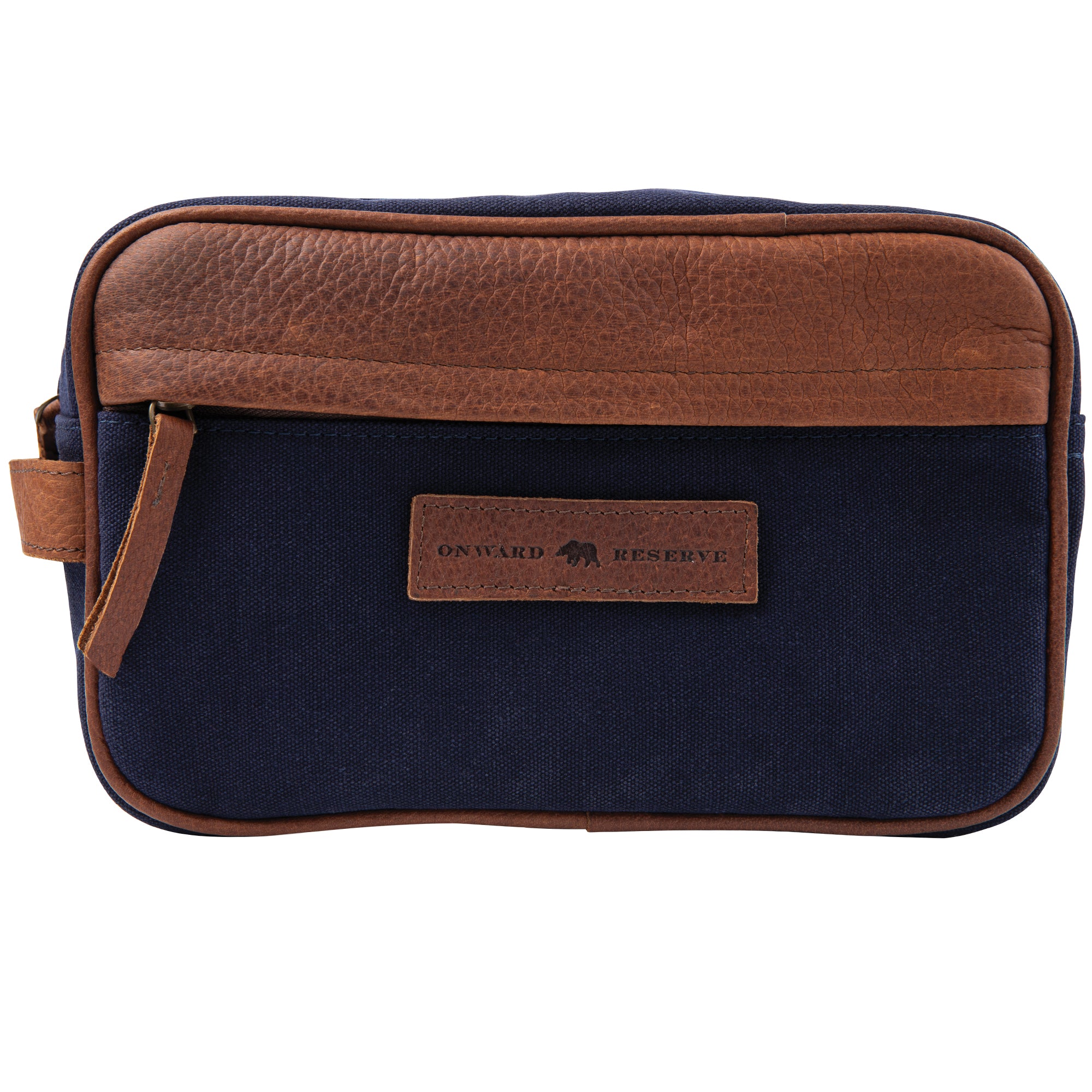 Premium Leather Dopp Kit for Men - Waterproof Travel Toiletry Bag with Hanging Hook - Perfect for Gym, Camping, and Business Trips