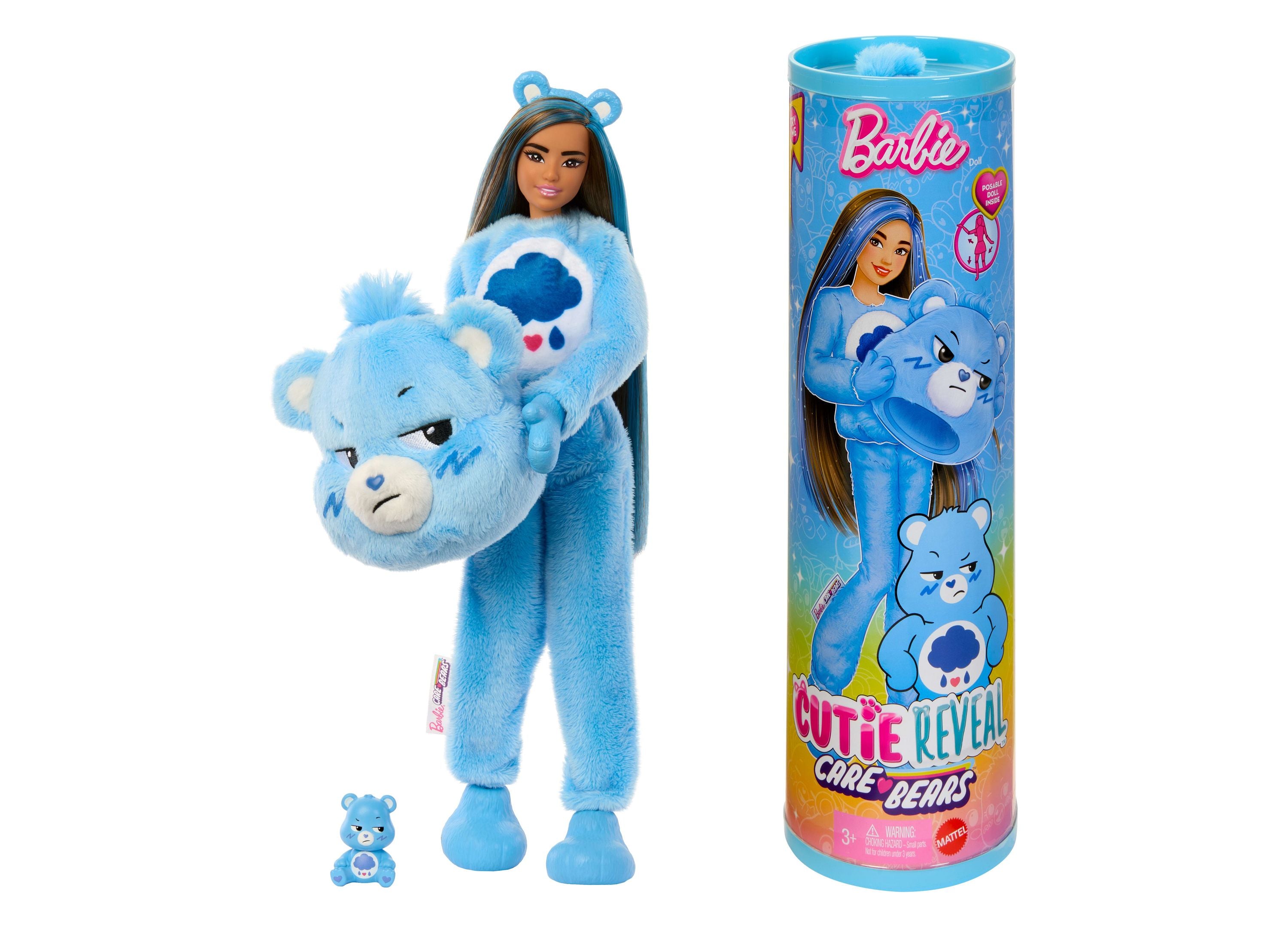 Barbie Cutie Reveal Care Bears Surprise Doll - Unboxing Toy Gift for Kids, Collectible Fashion Doll with Surprise Accessories - Perfect for Birthday Parties & Playtime Fun