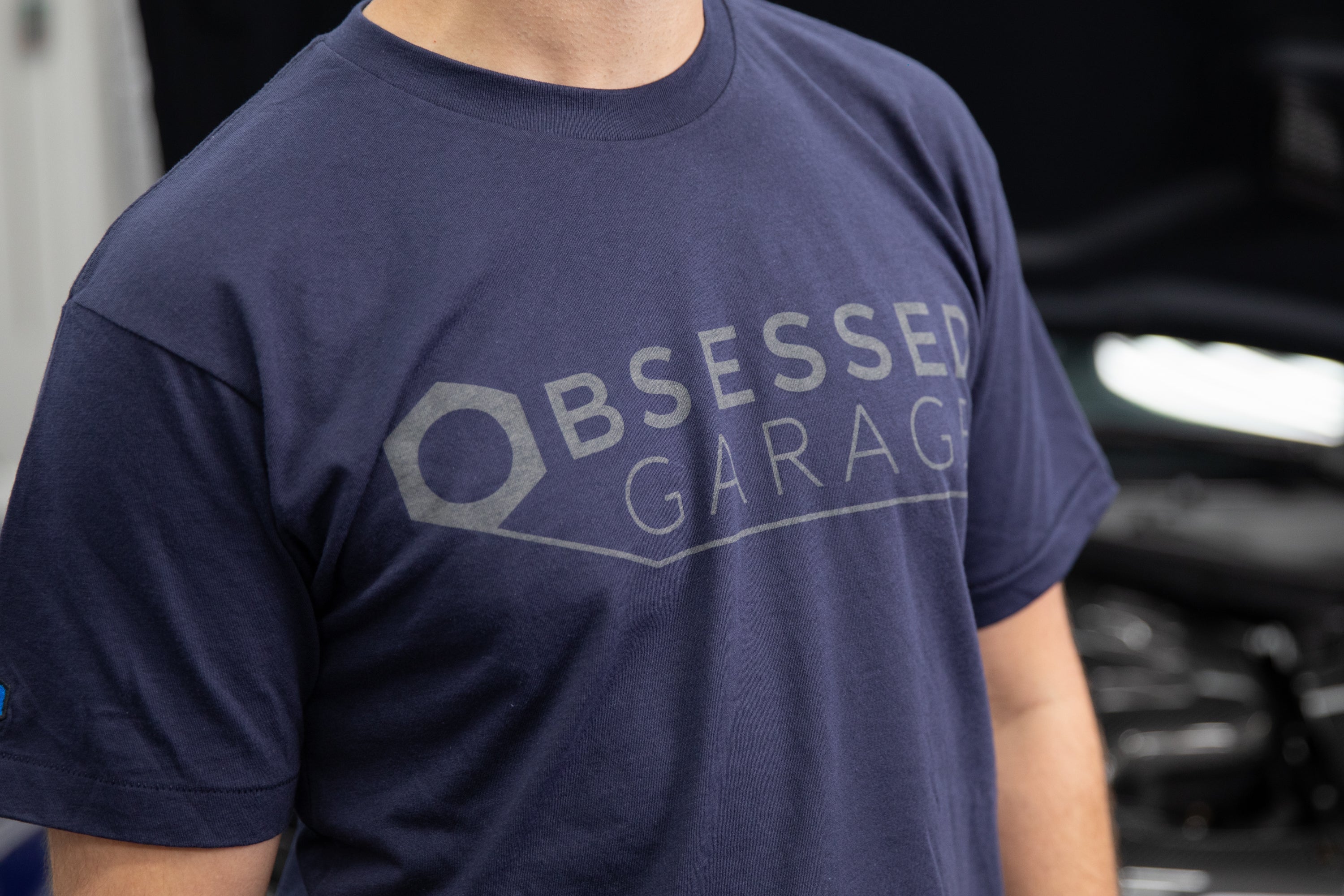 Obsessed Garage Logo T-Shirt - Premium Cotton Unisex Tee for Car Enthusiasts - Perfect for Car Shows, Meetups & Casual Wear