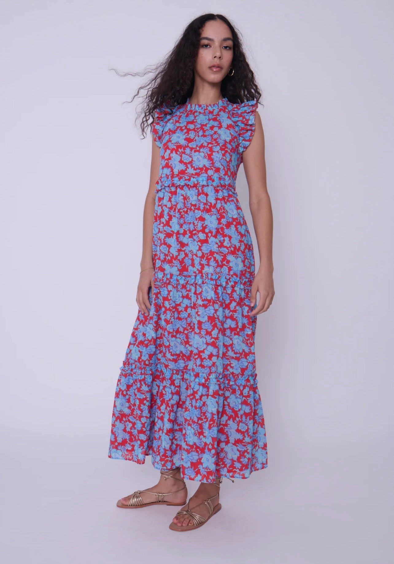 Poppy Maxi Dress - Floral Print Long Summer Dress for Women | Perfect for Beach, Vacation & Casual Outings