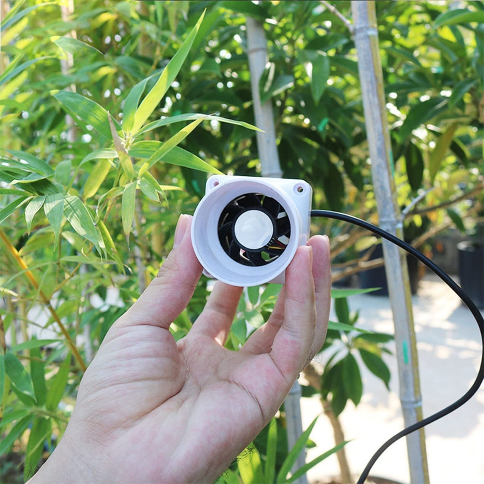 2 Inch Small Duct Blower Fan - 12V 6W Adjustable Speed Inline Booster Fan for Grow Tents, Hydroponics, Basement Ventilation & Pet Air Filtration - Perfect for Home, Office, and Indoor Gardening Use