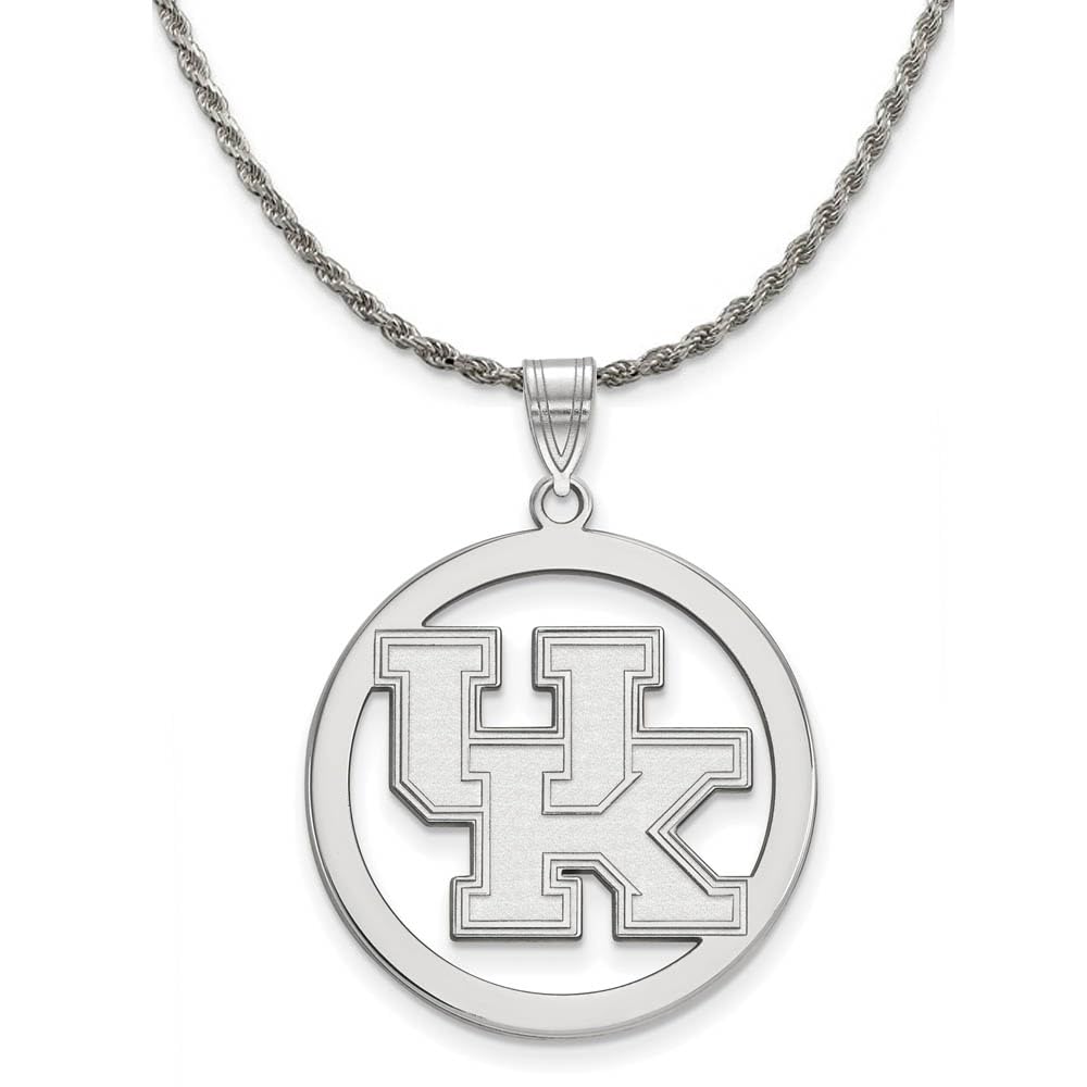 Kentucky Sterling Silver Circle Pendant Necklace - Perfect for Gifts & Special Occasions