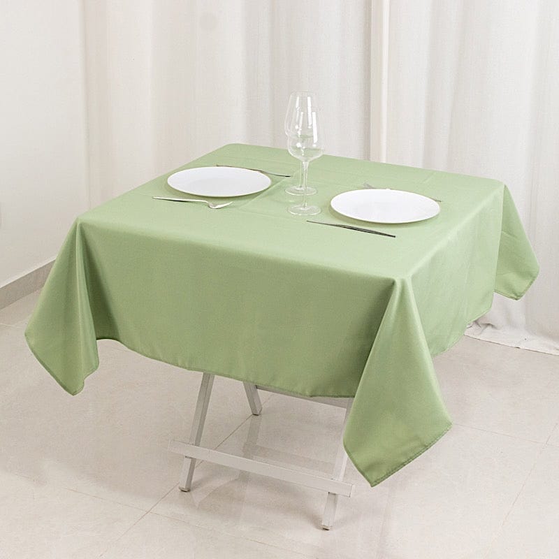 54x54 Inch Premium Square Polyester Tablecloth - Wrinkle & Stain Resistant - Perfect for Dining Tables, Parties, Weddings & Events