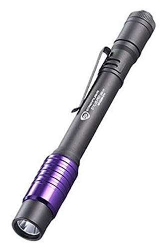 Streamlight Stylus Pro Rechargeable UV Pen Light - Black Battery-Powered Flashlight (66150) | Perfect for HVAC Inspection, Leak Detection & Forensic Investigation