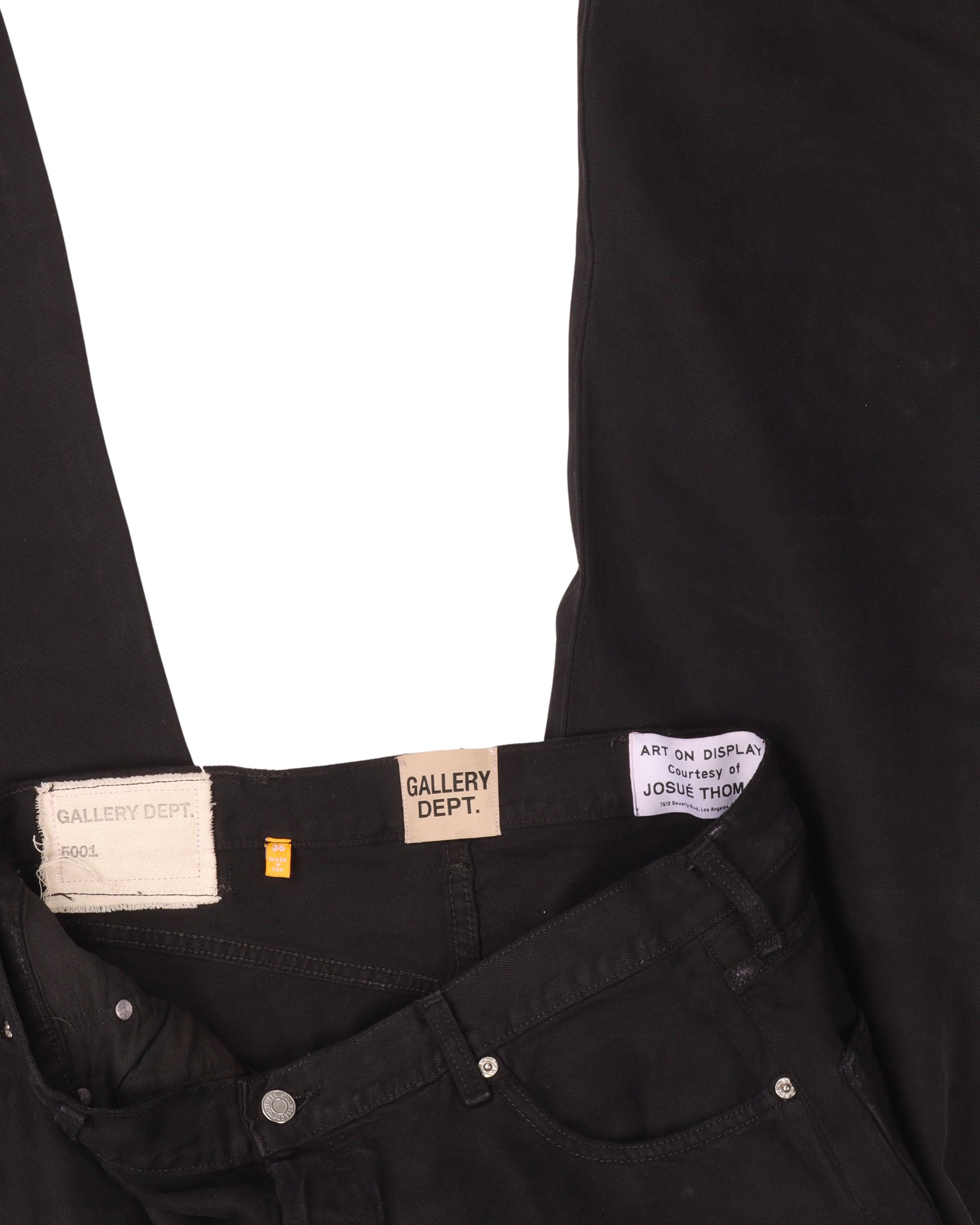 Gallery Dept 5001 High-Rise Distressed Jeans for Women - Vintage Washed Denim Pants with Raw Hem | Perfect for Streetwear, Casual Outfits & Night Out Looks