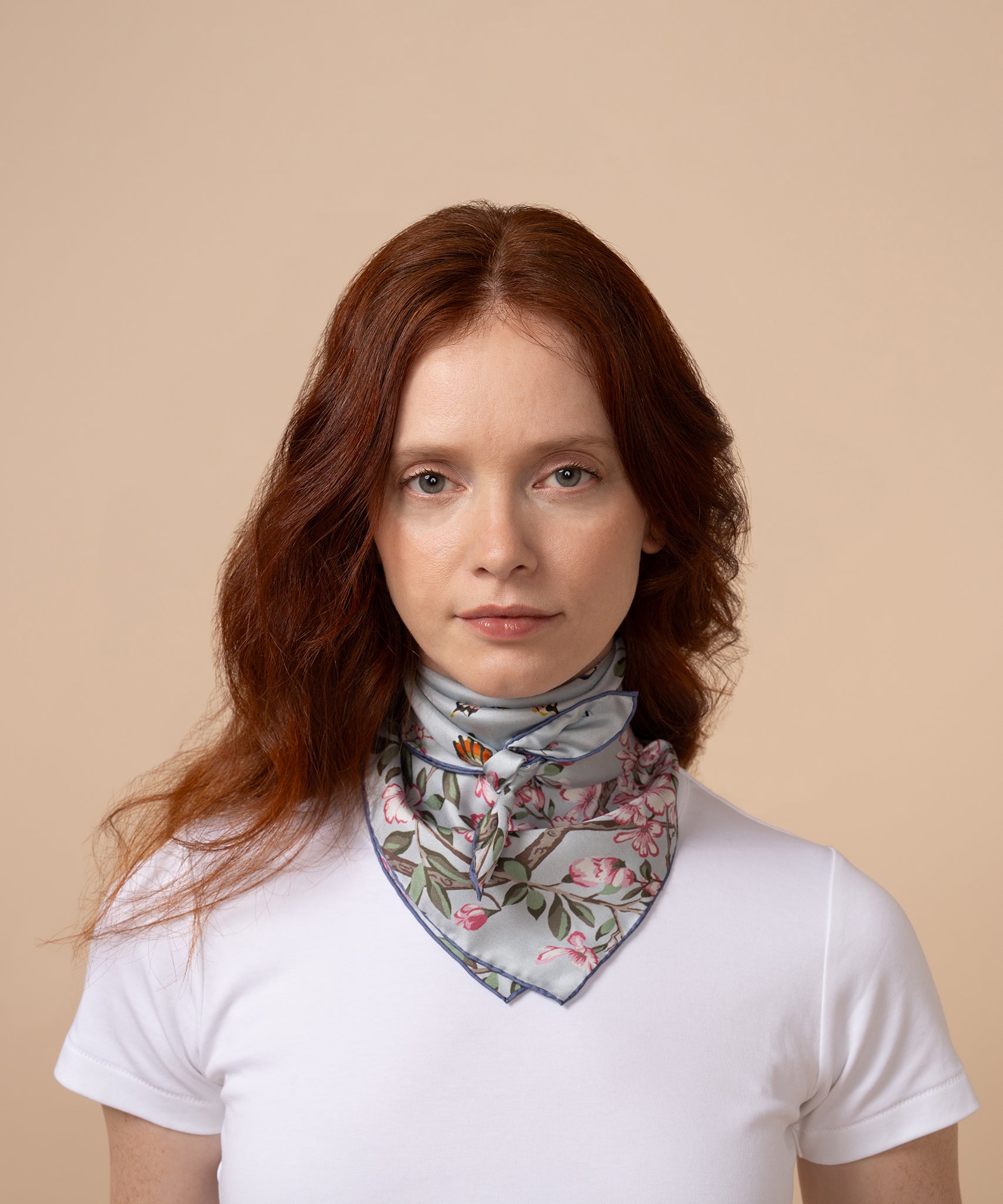 Spring Unfolding 23 Silk Bandana - Premium Fashion Scarf for Women & Men - Elegant Accessory for Outfits, Parties & Travel | Soft & Breathable Silk Material