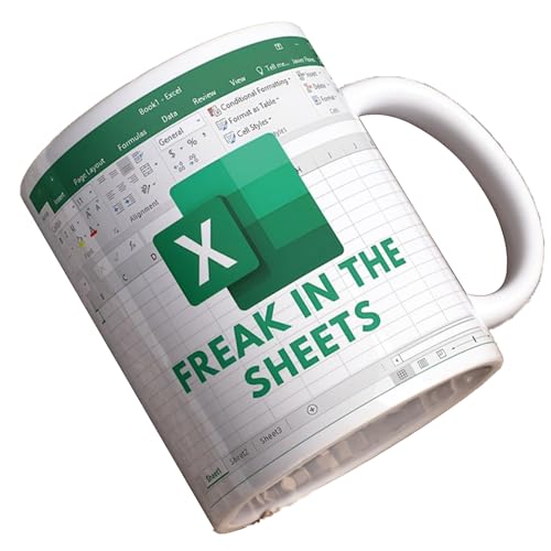 Funny Accountant Coffee Mug - 11oz Freak In The Sheets Cup Gift for Boss, Coworker, Friend | Accounting Humor Gift for Men & Women | Perfect for Office, Christmas & Birthday Presents