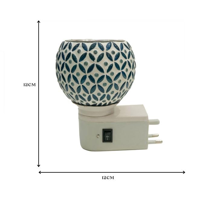 Premium Ceramic Aroma Diffuser & Night Light - Essential Oil Warmer with On/Off Switch, Camphor Burner for Home Fragrance - Perfect for Bedroom, Yoga Studio & Spa Relaxation