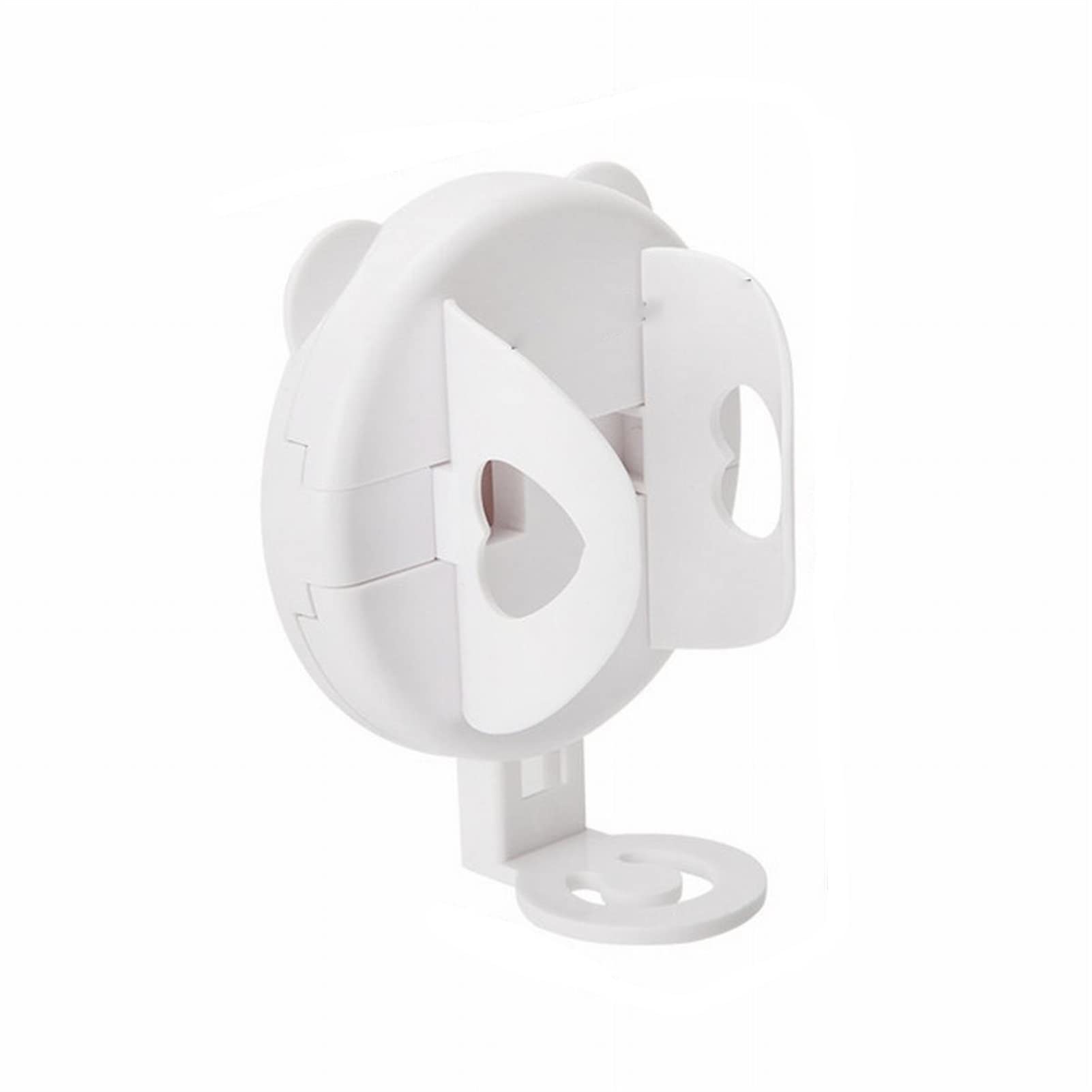 ZHAFG Electric Toothbrush Holder - Wall Mounted Bathroom Organizer for Mini Electric Toothbrushes, Cute Traceless Toothbrush Stand Rack (4 Pack, White) - Perfect for Small Bathrooms, Travel & Compact Spaces