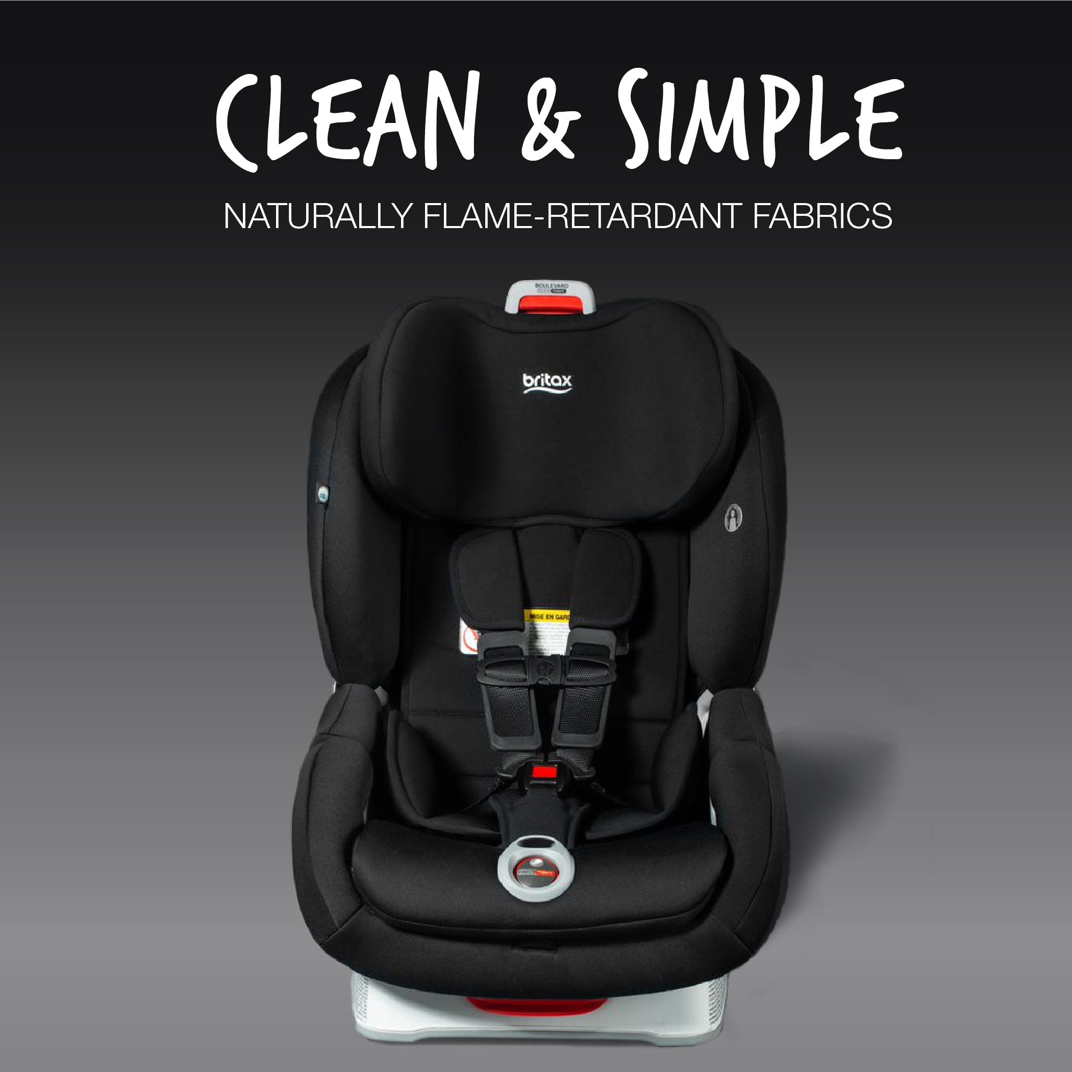 Britax Boulevard ClickTight Convertible Car Seat - SafeWash Fabric | Rear & Forward Facing | Easy Installation | For Babies & Toddlers | Perfect for Family Travel & Daily Commutes