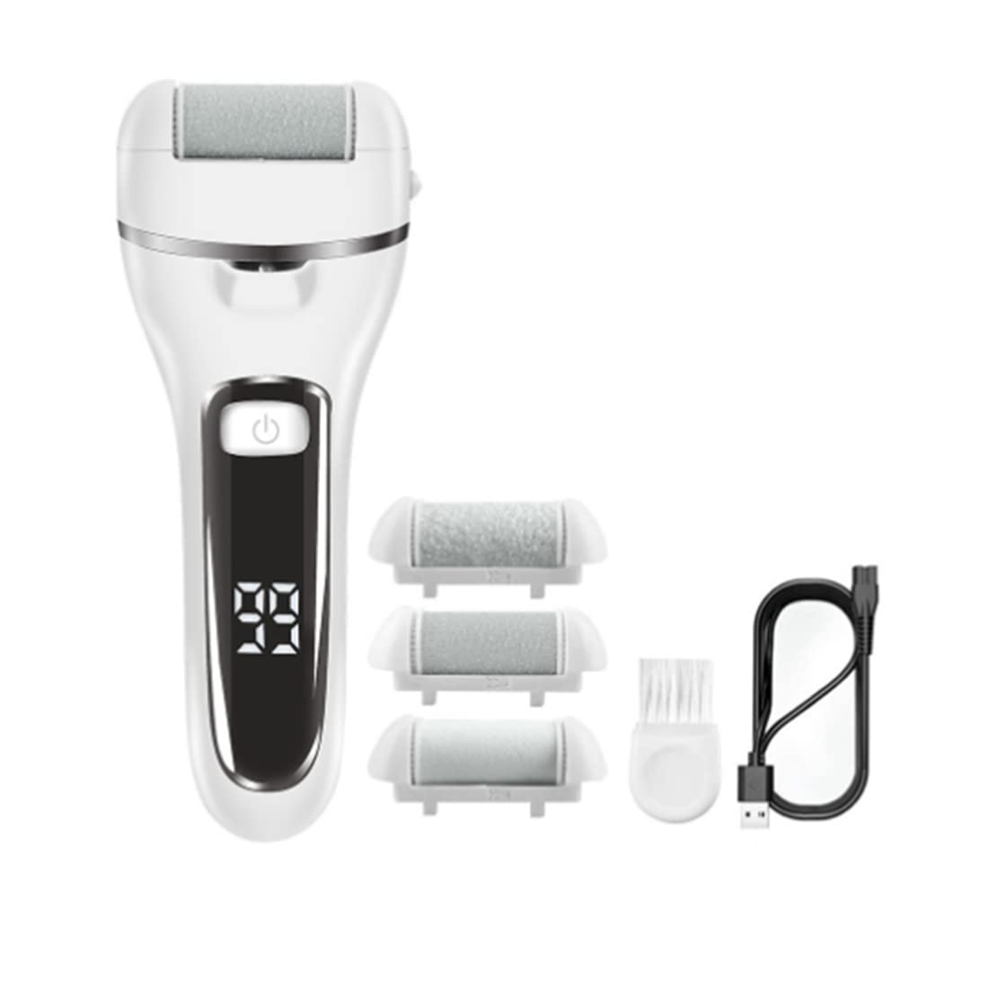 DAZLOR Electric Foot Callus Remover - Rechargeable Pedicure Tool for Smooth Feet | Professional Foot File for Dry, Cracked Heels & Dead Skin Removal | Perfect for Home Pedicure & Foot Care Routine