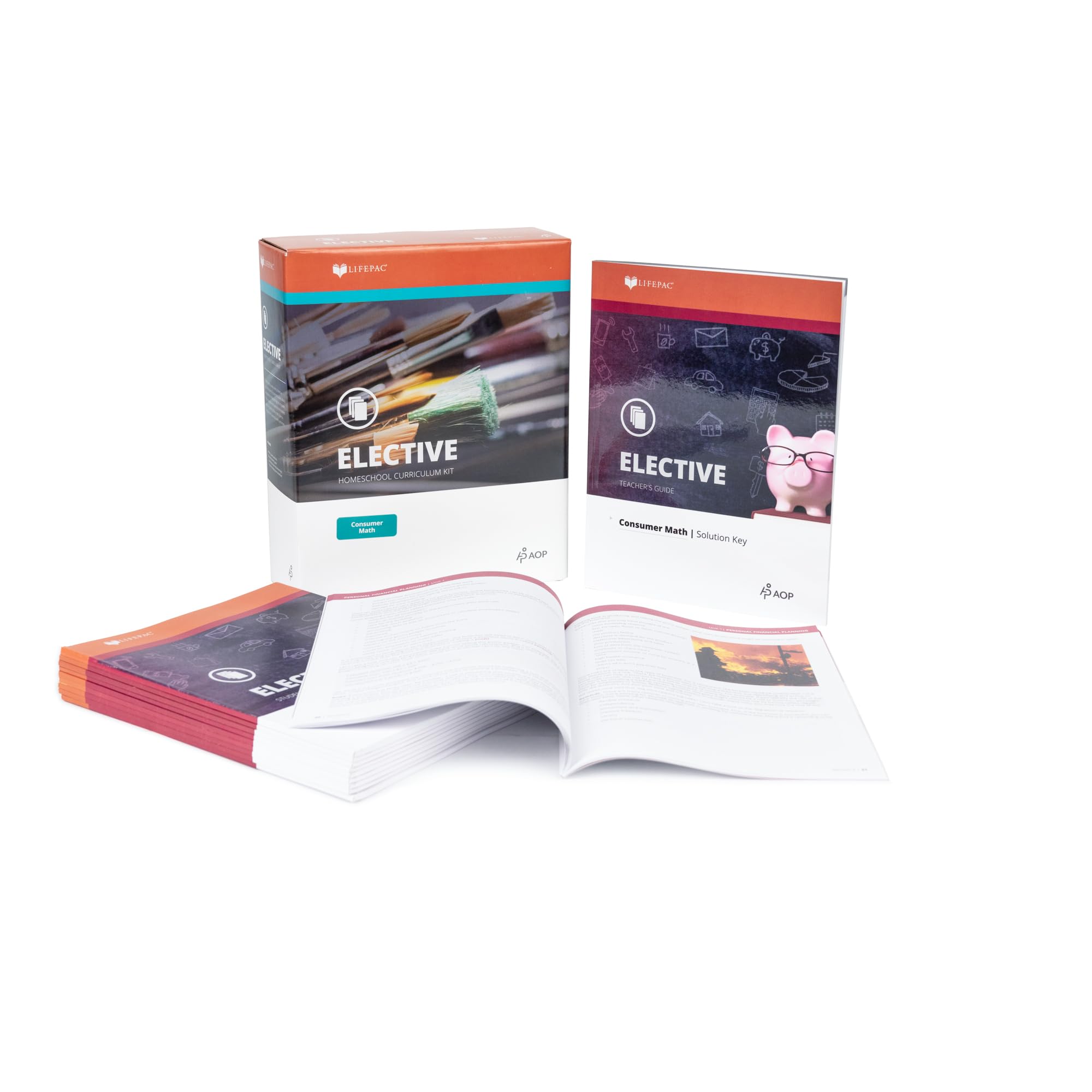 LIFEPAC Consumer Math Box Set - Complete Homeschool Curriculum for Practical Math Skills - Perfect for Middle & High School Students