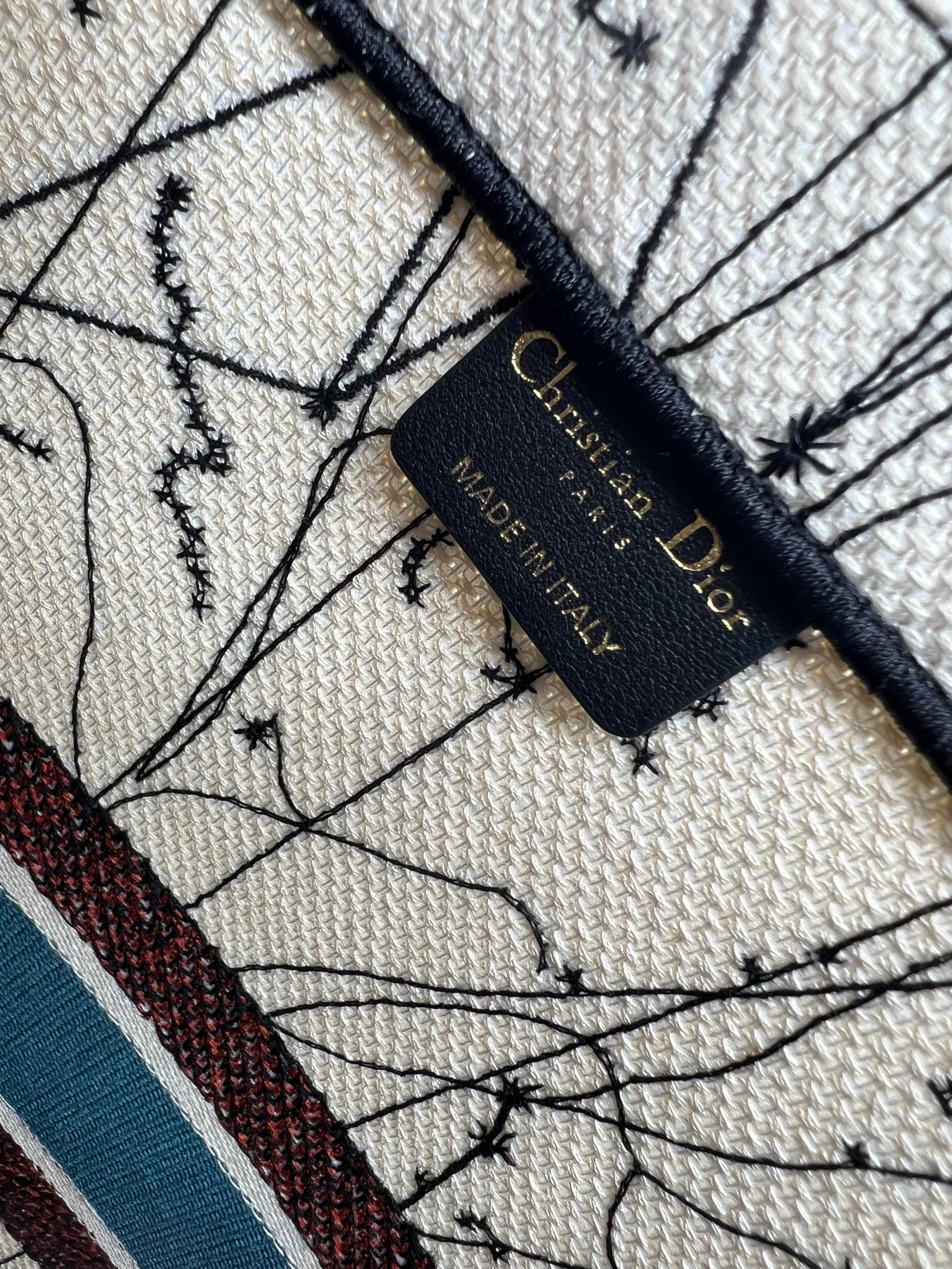 Dior Large Zodiac and Constellation Embroidered Book Tote Bag - Luxury Designer Handbag for Women, Perfect for Travel, Work, and Everyday Use