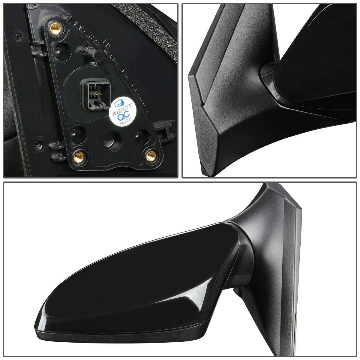 OEMMRHY1320186 Compatible Power Heated Side Mirror Left for Hatchback & Sedan - Perfect for Winter Driving & Replacement Parts