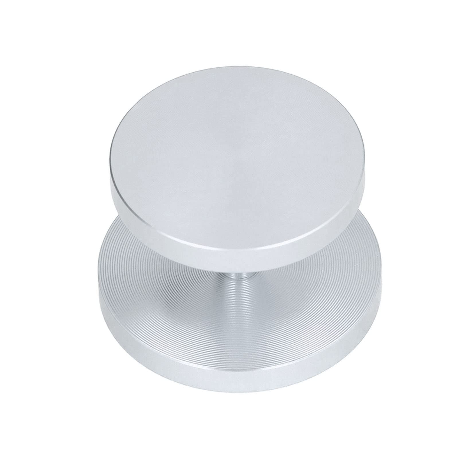 Dual-Sided Coffee Powder Tamper - Aluminum Hammer for Espresso & Coffee Grounds - Glossy, Sturdy & Labor-Saving (Silver) | Perfect for Home Baristas & Coffee Shops
