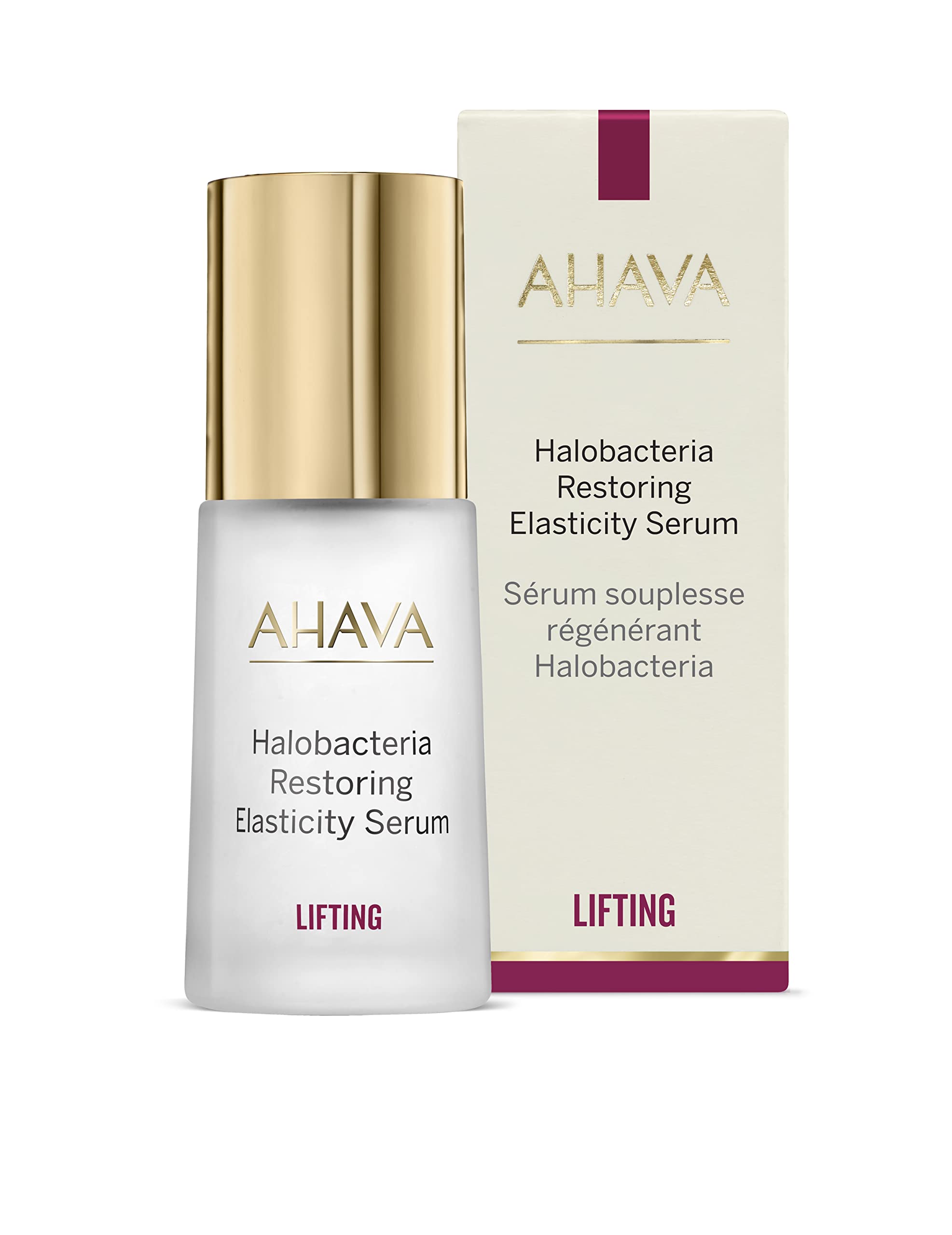 **AHAVA Halobacteria Restoring Elasticity Serum – Anti-Aging Face Serum for Mature Skin, Lifts & Firms, Reduces Wrinkles, Boosts Radiance with Osmoter & 3D Complex | 1 Fl.Oz – Perfect for Nighttime Skincare Routine & Daily Anti-Aging Regimen**