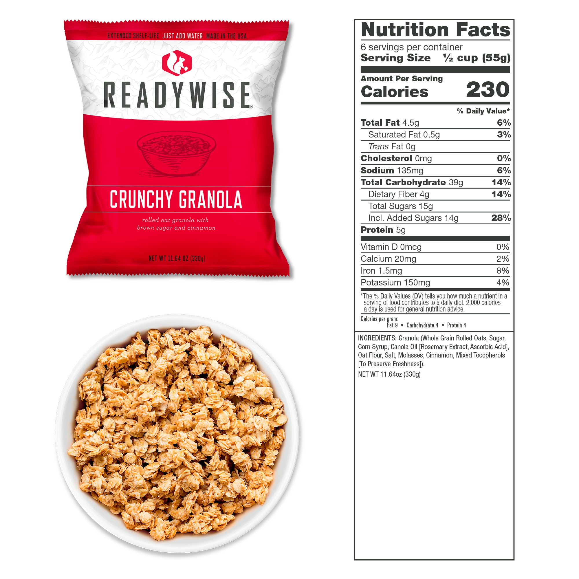 ReadyWise 720 Servings Emergency Survival Food Kit - Long Shelf Life Freeze-Dried Meals for Camping, Hiking & Disaster Preparedness