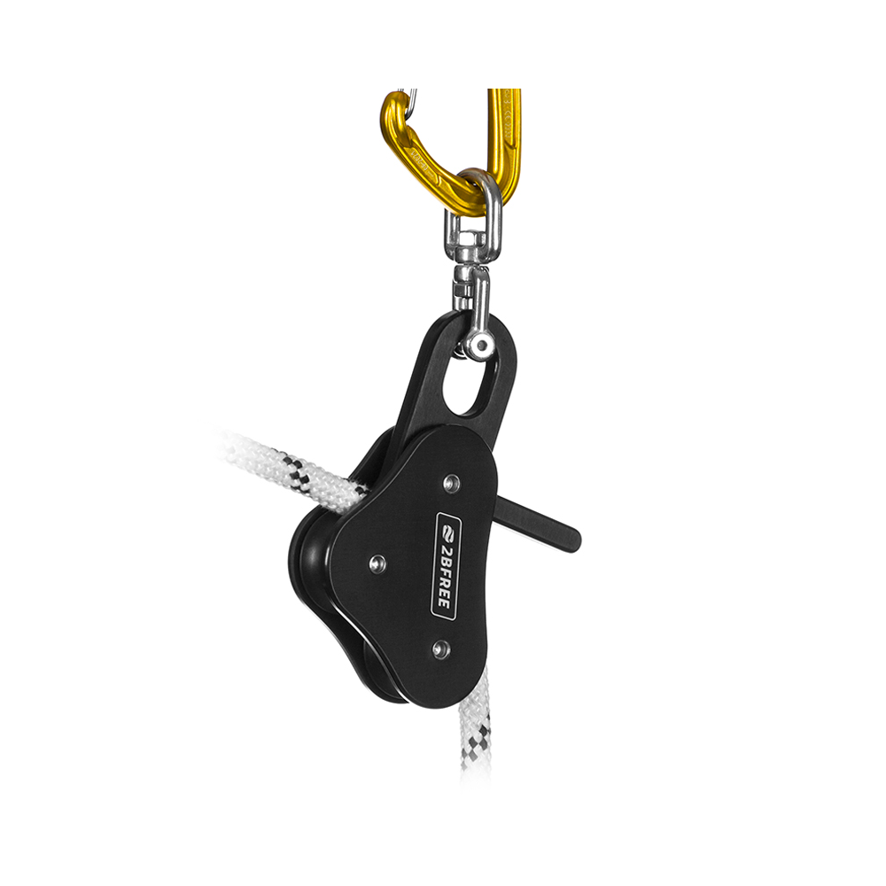 2BFREE Low Friction Pulley - Jet Black - Smooth & Quiet Operation for Home Gym, Garage Workout Equipment & DIY Projects