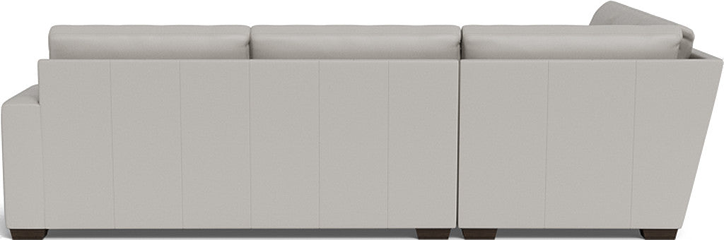 Mas Mesa 127 Deep Leather Corner Sectional Sofa - Modern L-Shaped Couch for Living Room, Home Theater & Office Lounge - Premium Genuine Leather Reclining Sectional with Chaise