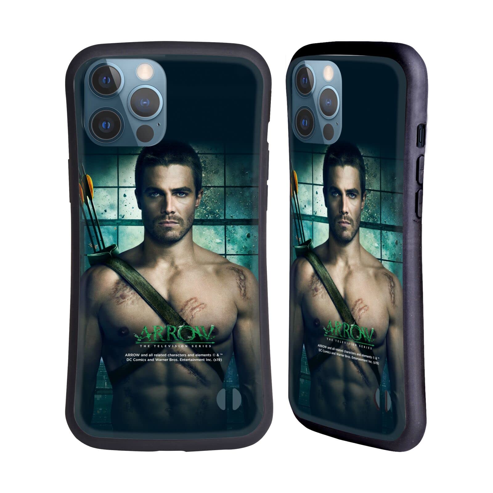 Officially Licensed Arrow TV Series Oliver Queen iPhone 13 Pro Max Case - Premium Hybrid Protective Cover for Apple iPhone 13 Pro Max - Perfect for Fans, Collectors and Superhero Enthusiasts