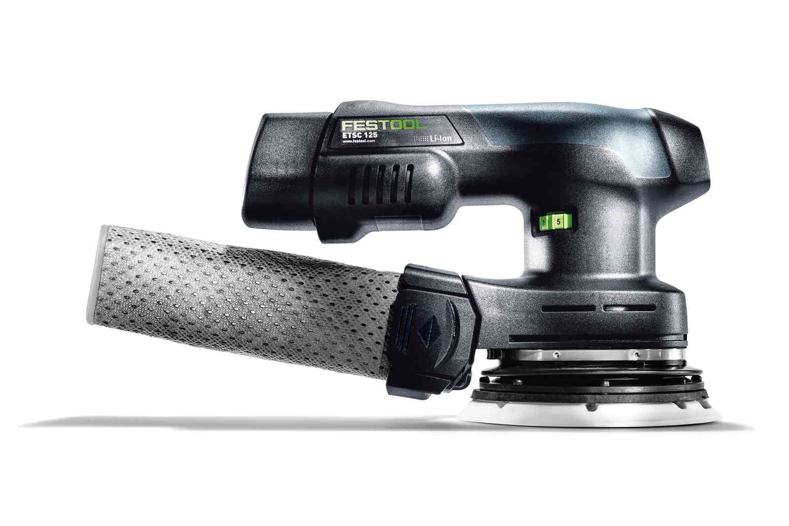 Festool 576822 5-Inch Cordless Random Orbit Sander ETSC 125-Basic - Professional Woodworking Tool for Sanding & Finishing | Perfect for DIY Projects, Furniture Refinishing & Smoothing Wood Surfaces