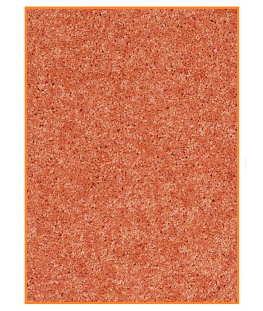 Sunset Orange 9'x12' Custom Carpet Area Rug - Soft Plush Living Room Rug for Bedroom, Dining Room & Home Decor