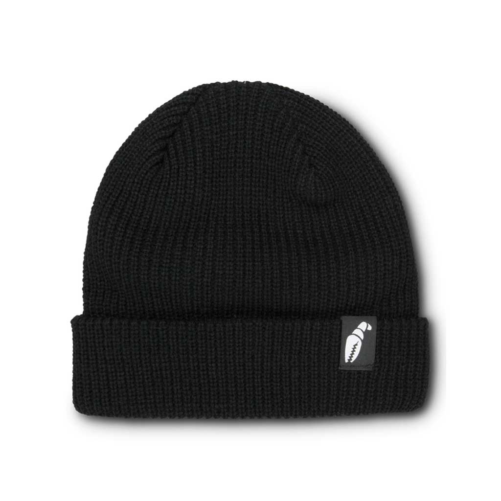 Crab Grab Claw Label Beanie - Black Winter Hat for Men & Women - Perfect for Skiing, Snowboarding & Cold Weather Outdoor Activities