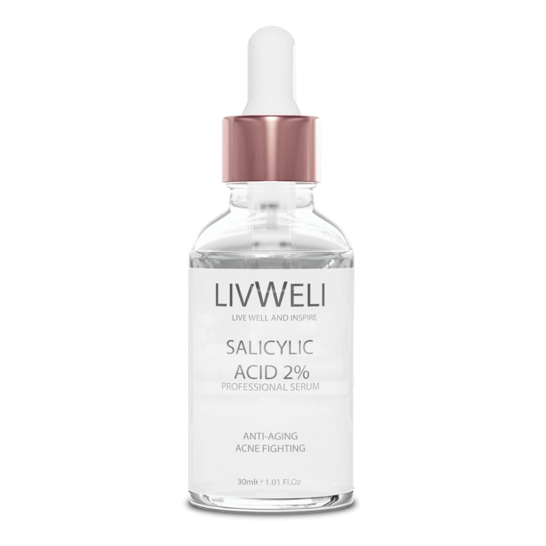 2% Salicylic Acid Serum for Acne Treatment - Exfoliating Face Serum for Smooth & Bright Skin - Vegan & Cruelty-Free Skincare (30ml) - Perfect for Daily Acne-Prone Skin Care Routine
