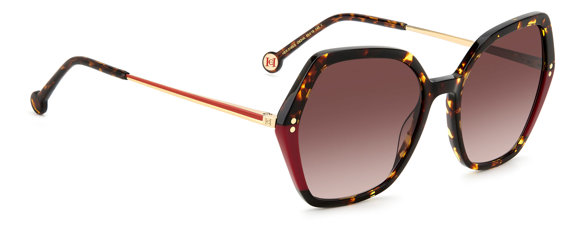 Carolina Herrera HER 0185/S Sunglasses - Luxury Designer Shades for Women, UV Protection & Fashion Statement - Perfect for Beach, Driving & Outdoor Activities