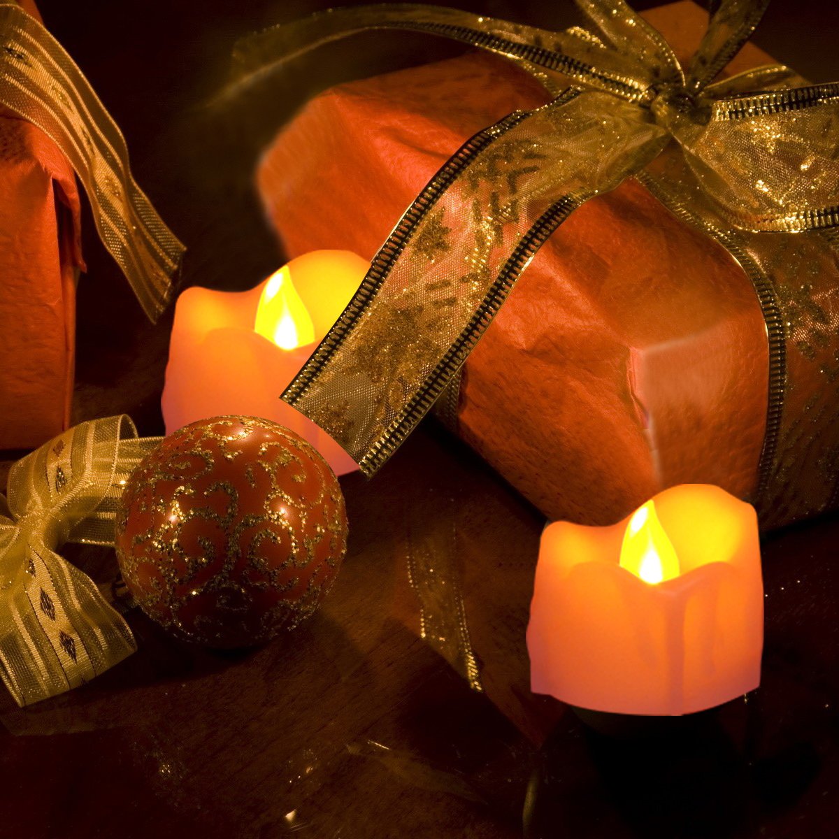 Erosway Electric Candles - Realistic Flameless Battery Operated Candles with 200 Hours Non-Stop Use, 2/4/6/8 Hour Timer & 10-Key Remote Control - Perfect for Home Decor, Weddings, and Relaxation