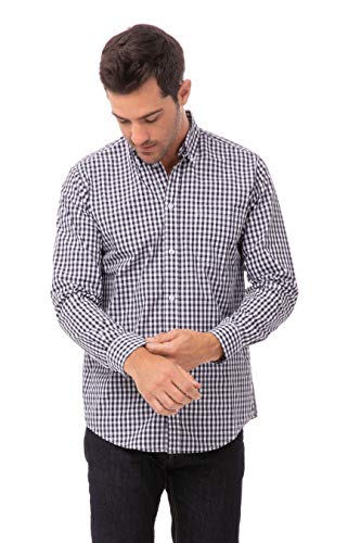 Dark Navy Wht Check