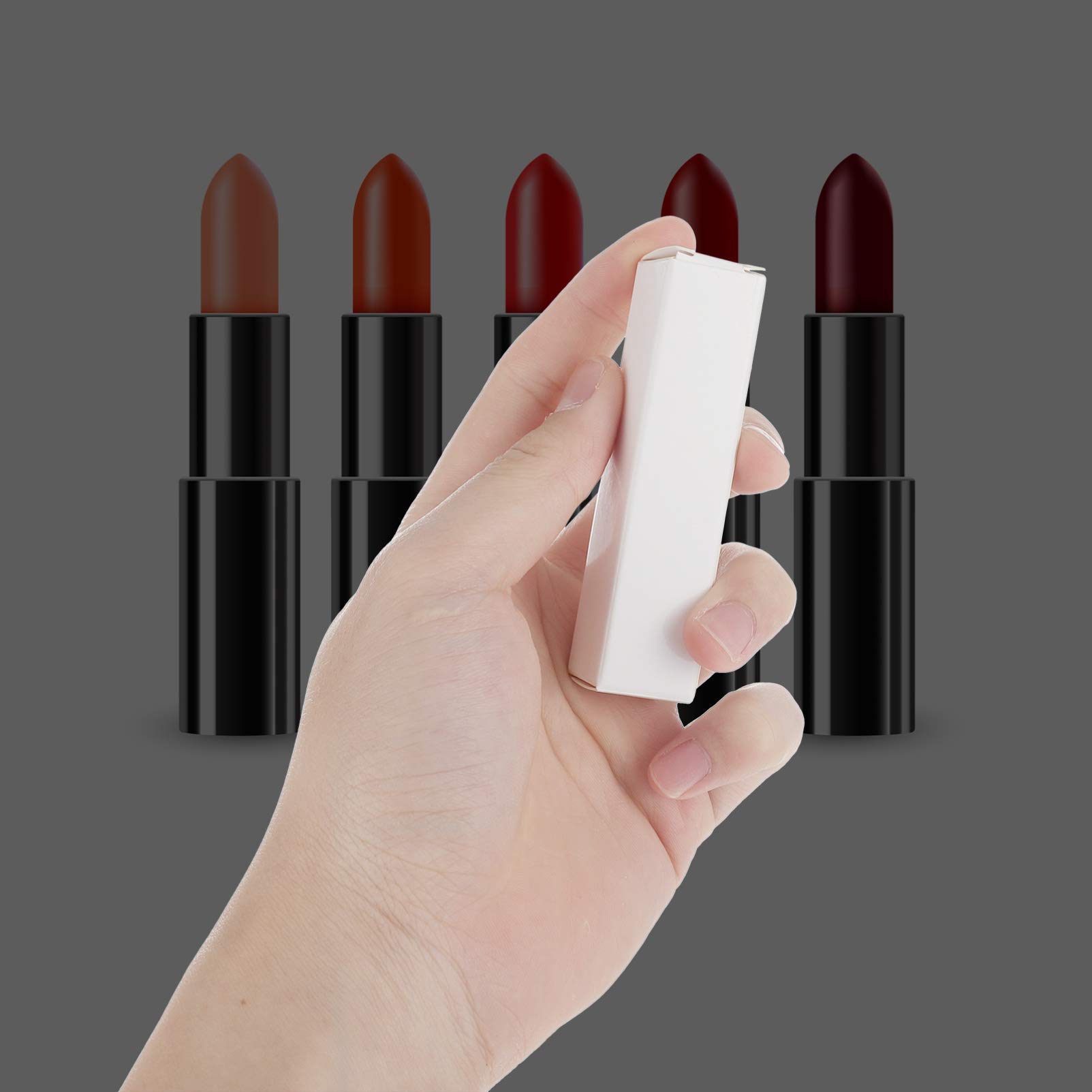 ARTIBETTER 50Pcs Empty Lip Gloss Tubes with Paper Boxes - White Cosmetic Packaging for Lipstick, Lip Balm & Perfume Storage | Perfect for DIY Beauty Products, Retail Display & Gift Packaging