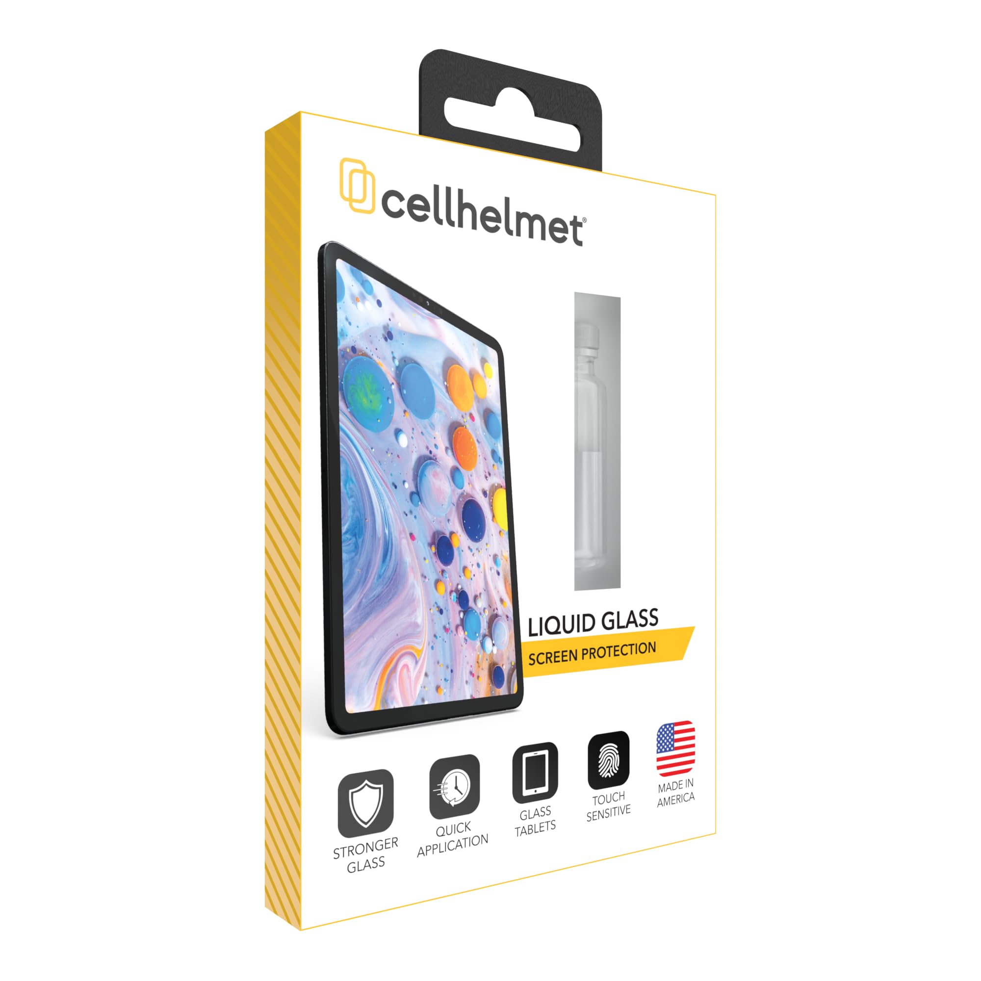 Cellhelmet Liquid Glass Nano Screen Protector - Universal Scratch & Shatter Proof Screen Protector for 4 Phones or 1 Tablet | Made in USA | Perfect for Everyday Use, Travel & Outdoor Activities