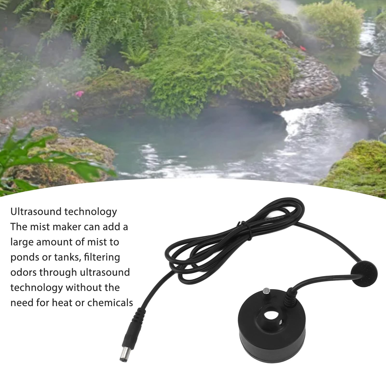 5V Waterproof Mini Mist Maker Fogger - Ultrasonic Humidifier for Water Fountains, Ponds & Home Decor | Perfect for Halloween, Christmas Holiday Decorations & Indoor Relaxation Spaces