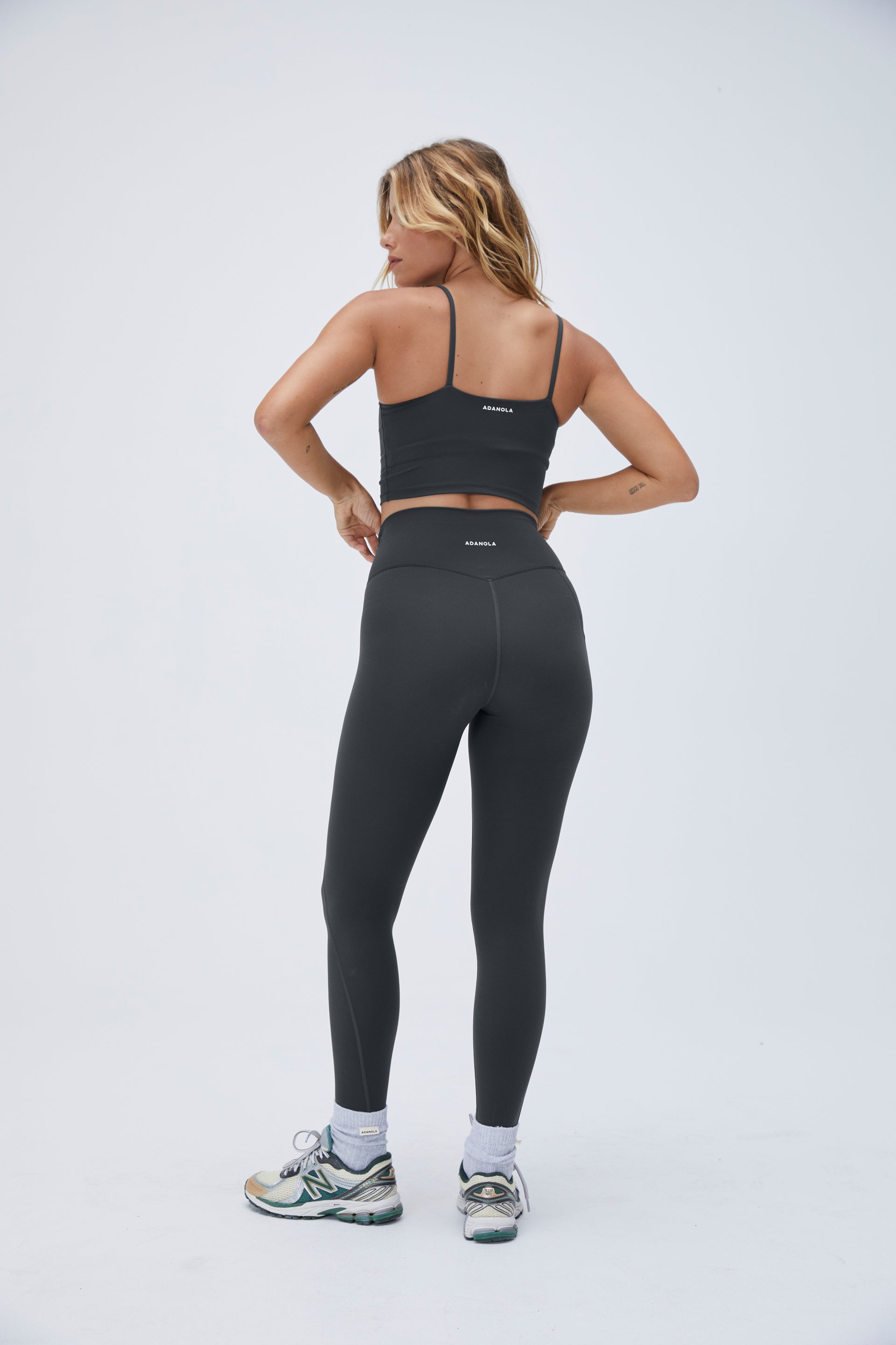 Ultimate Pocket Leggings for Women - High Waist Yoga Pants with Side Pockets - Graphite Grey - Perfect for Running, Workout & Lounge Wear