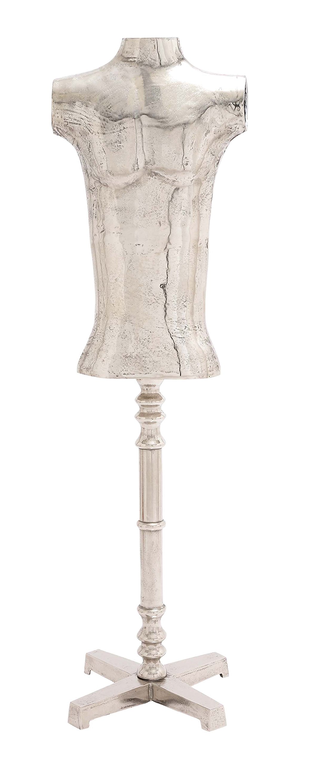 Deco 79 Aluminum Mannequin Stand - 18 x 64 Inches - Adjustable Display Stand for Clothing, Jewelry & Home Decor - Perfect for Retail Stores, Boutiques & Fashion Studios