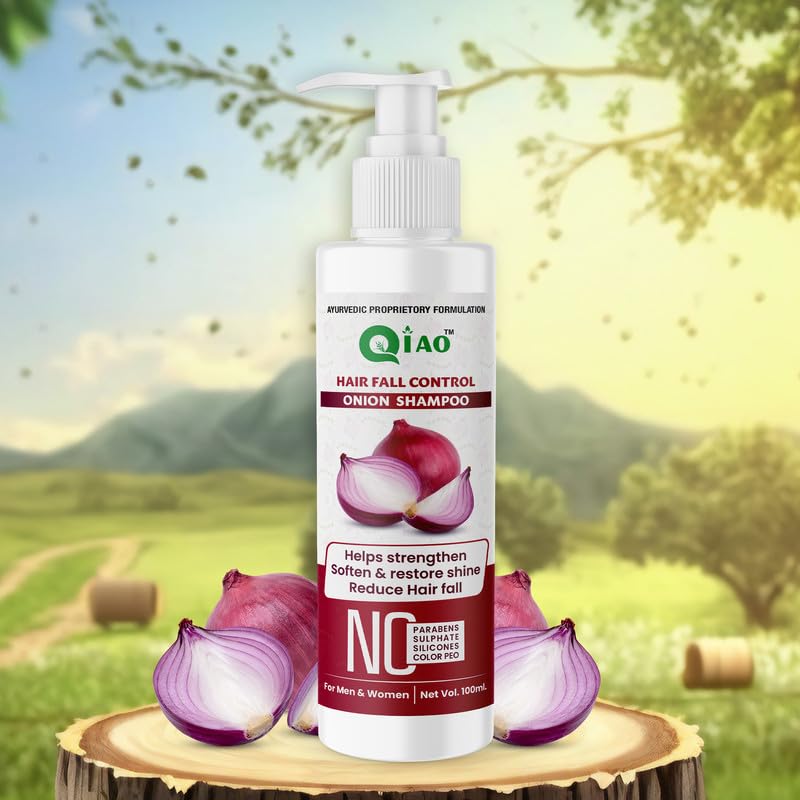Onion Hair Shampoo Pack of 2 | Paraben-Free Hair Fall Control & Strengthening Shampoo | Promotes Smoother, Softer & Shinier Hair | Reduces Hair Fall Up to 100% | Ideal for Daily Hair Care & Scalp Health