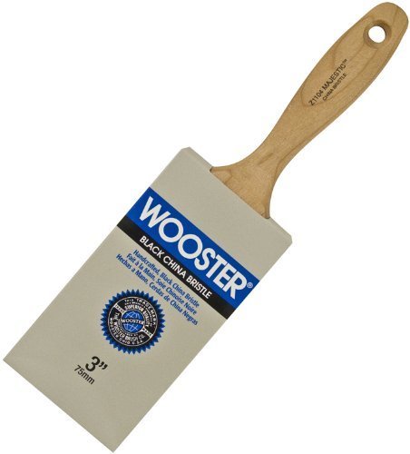 Wooster Majestic 3 Inch Wide Chiseled Black China Bristle Paint Brush - Professional Quality for Interior & Exterior Painting, Wood Staining, and DIY Home Projects