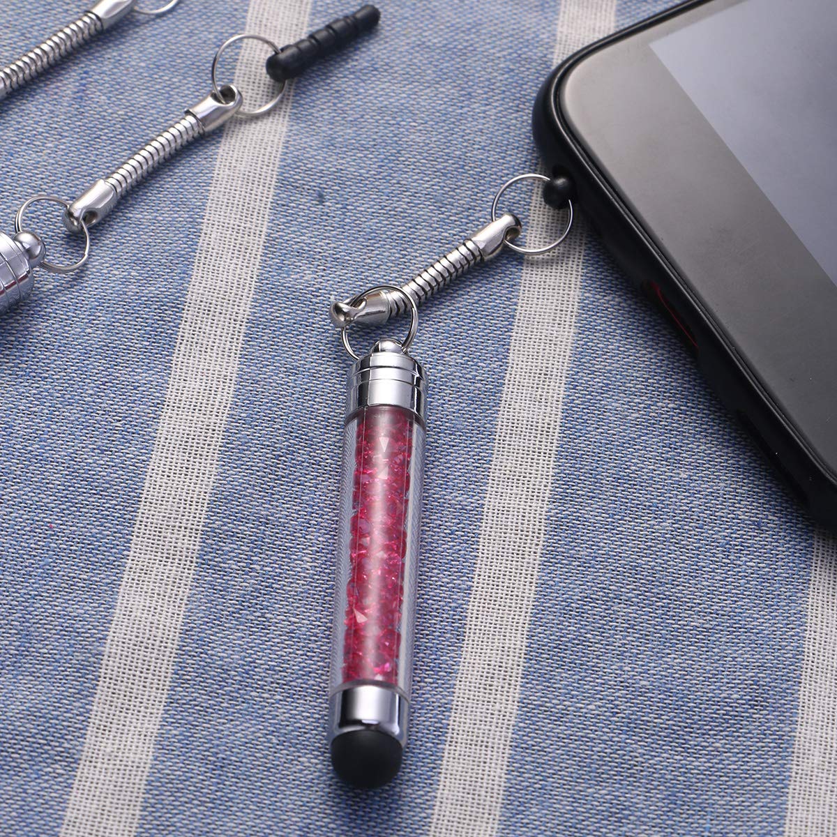 Hemobllo 5PCS Crystal Stylus Pens - Diamond Ballpoint Pen & Universal Touch Screen Stylus for iPhone, iPad, Samsung Tablets - Perfect for Writing, Drawing & Precise Screen Navigation