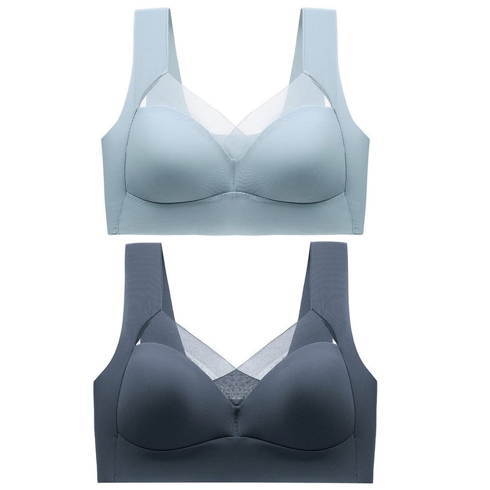 Deerwon ZenChic Fashion Deep Cup Orthopedic Bra - Wireless Push Up Bra for Women, Comfortable & Sexy Summer Bras - Perfect for Everyday Wear, Workout & Special Occasions