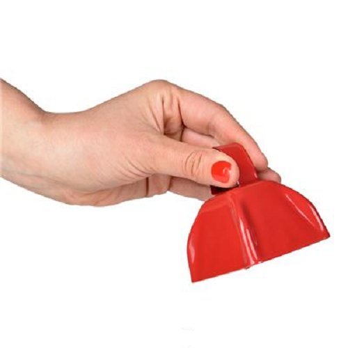 Rhode Island Novelty Red Metal Cowbell - 12 Pack - Loud & Durable for Sports Events, Cheerleading, and Farm Use