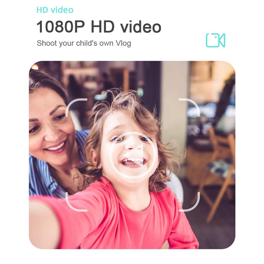 Joselin S11 48MP Kids Camera with HD Dual Lens - Handheld Bracket, Photo & Video Support, Easy to Install & Use, Pink - Perfect for Children's Photography, Travel, Birthday Gifts & Outdoor Adventures